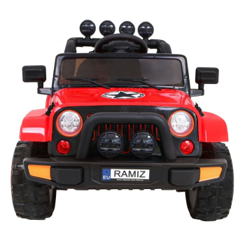 Auto Terenowe Full Time 4WD dla dzieci Czerwony + Napęd 4x4 + Pilot + Audio LED + Schowek